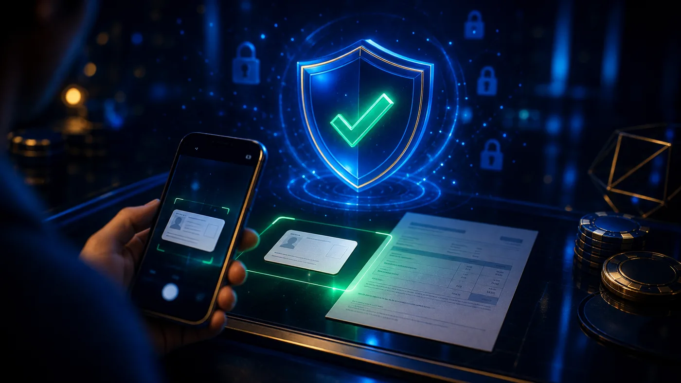 Weryfikacja KYC w Ice Casino - dokument tożsamości i potwierdzenie adresu przesyłane z telefonu
