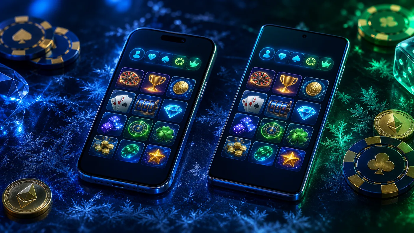 Logowanie do aplikacji Ice Casino na iPhonie i telefonie z Androidem
